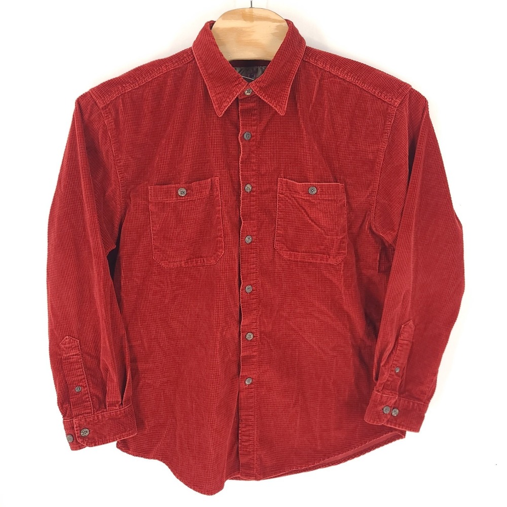 The Territory Ahead Corduroy Shirt Mens XL Red Cotton Outdoor Long Sleeve